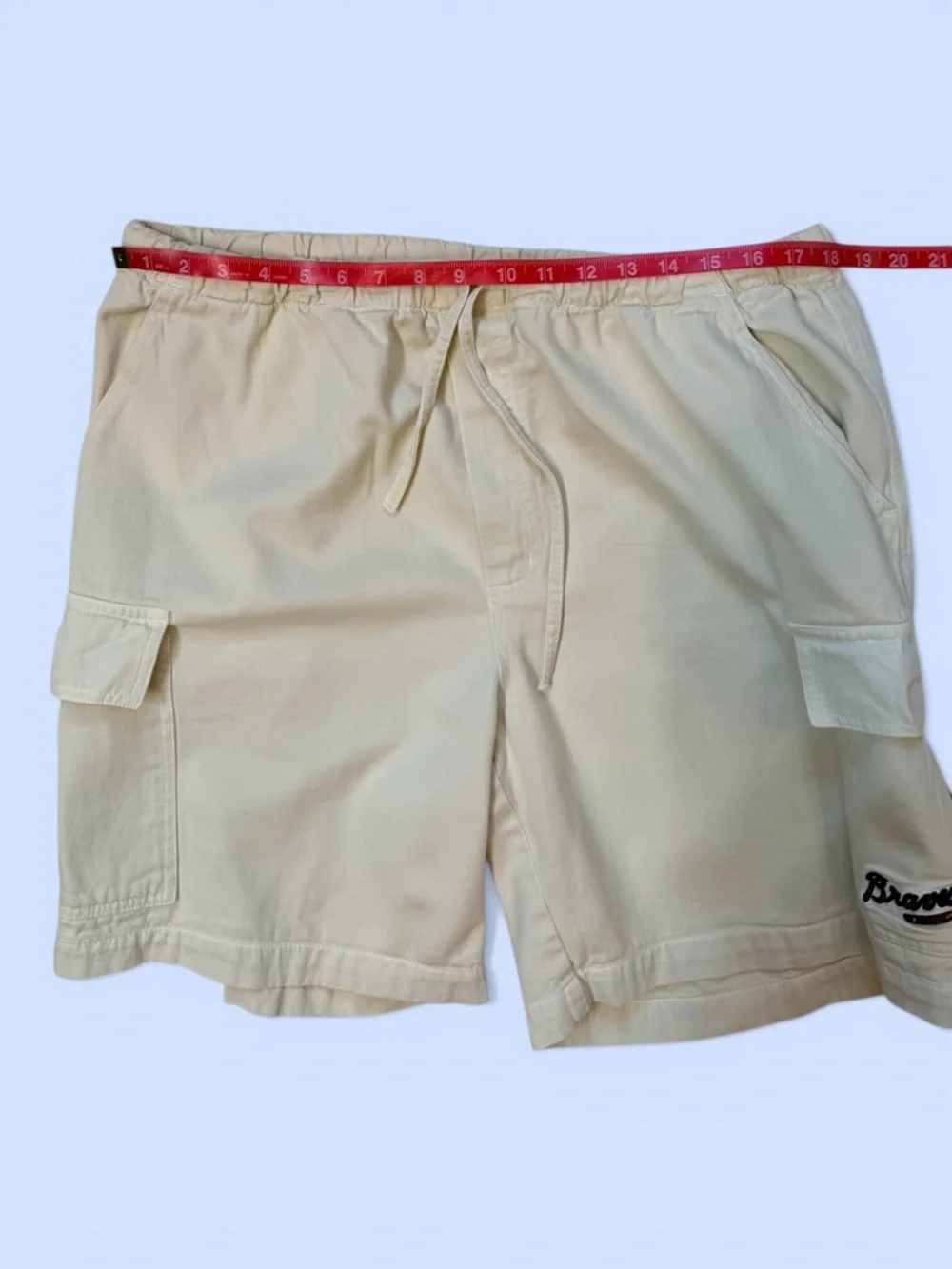 Men's Cargo Shorts Atlanta Braves Sz XL Hank Aaron Originals‎